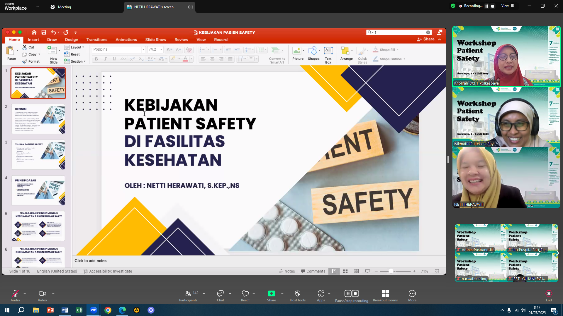 workshop patient